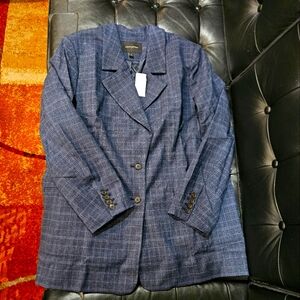Women's Banana Republic NWT Size 14 Oversized Plaid Blazer